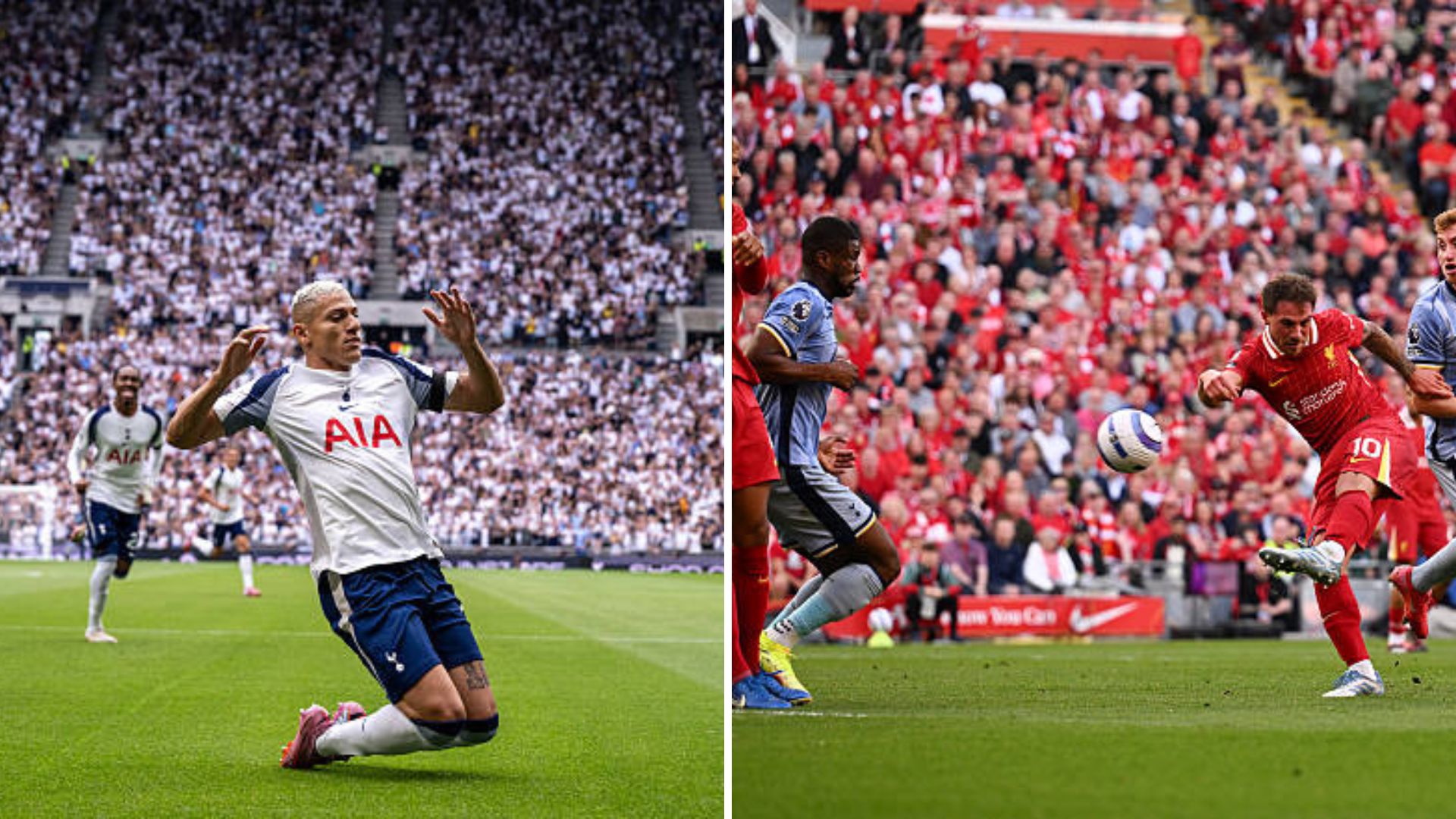 Richarlison and Alexis Mac Allister