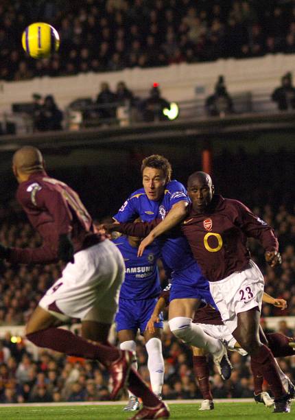 Sol Campbell in action with John Terry