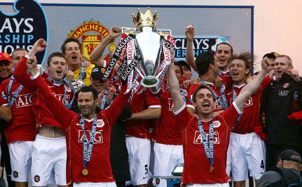 Manchester United celebrate