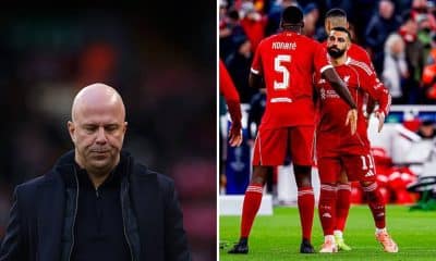 Arne Slot, Mohamed Salah, and Ibrahima Konate