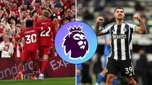 Bruno Guimaraes, Jeremie Frimpong and Hugo Ekitike