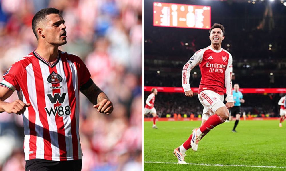 Granit Xhaka and Martin Zubimendi