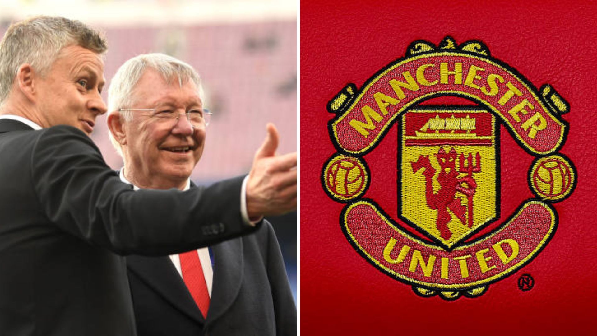 Sir Alex Ferguson with Ole Gunnar Solskjaer