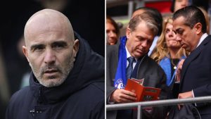 Enzo Maresca, Todd Boehly and Behdad Eghbali