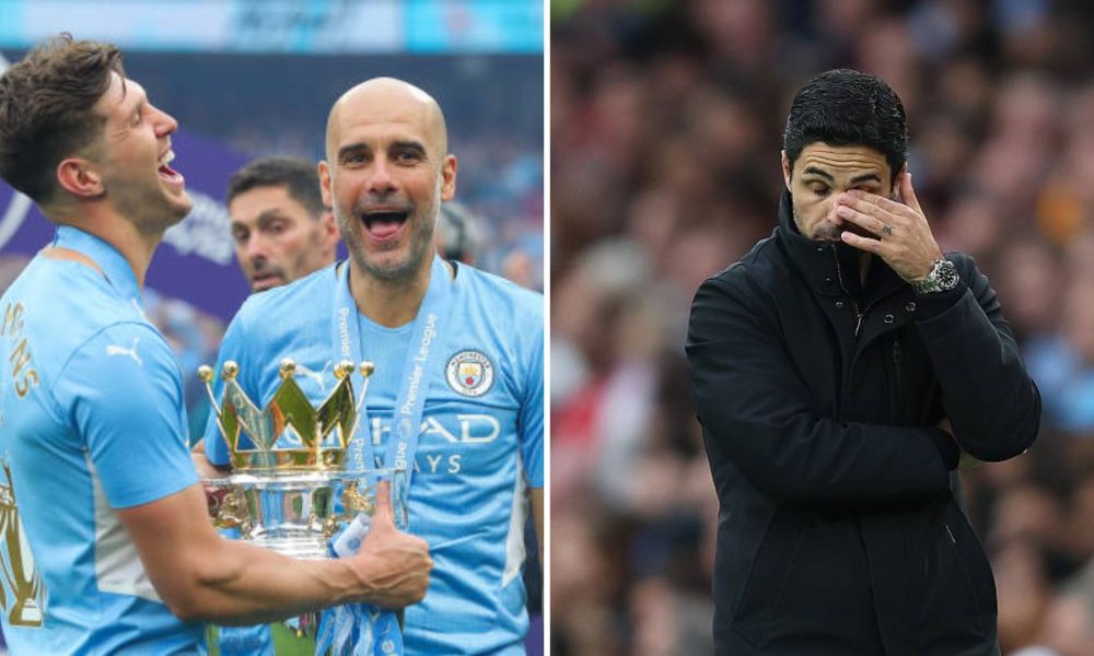 Pep Guardiola and Mikel Arteta