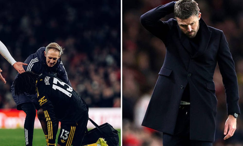 Patrick Dorgu and Michael Carrick