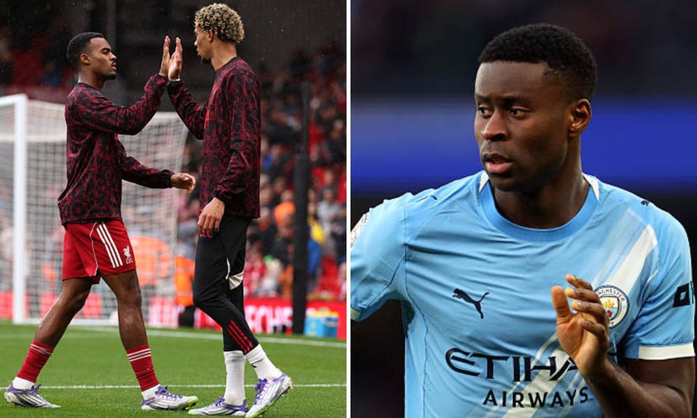 Hugo Ekitike, Ryan Gravenberch and Marc Guehi