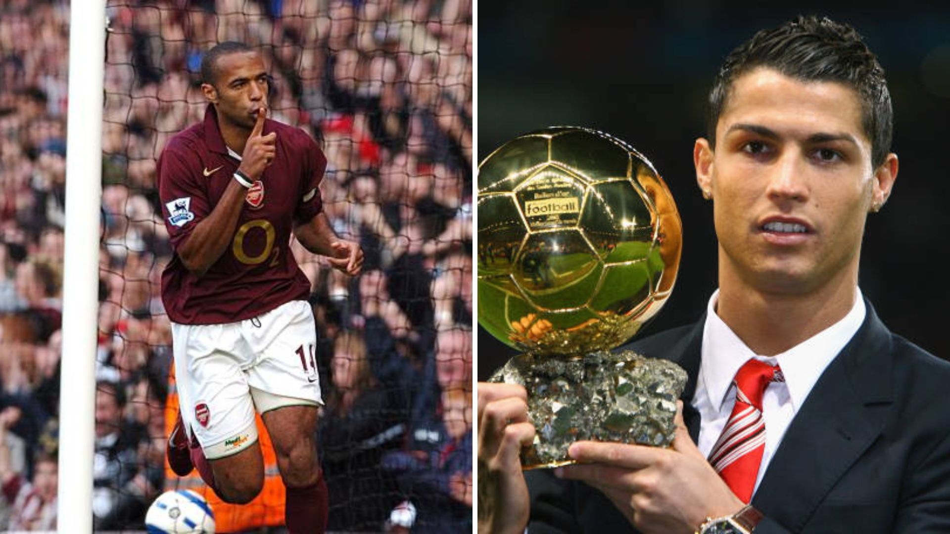 Cristiano Ronaldo and Thierry Henry