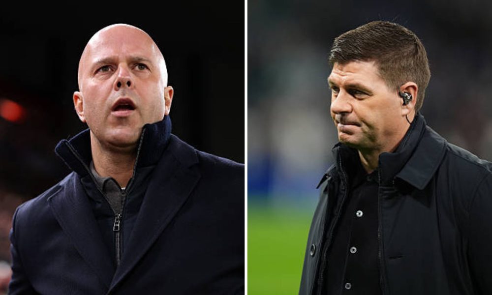 Arne Slot and Steven Gerrard