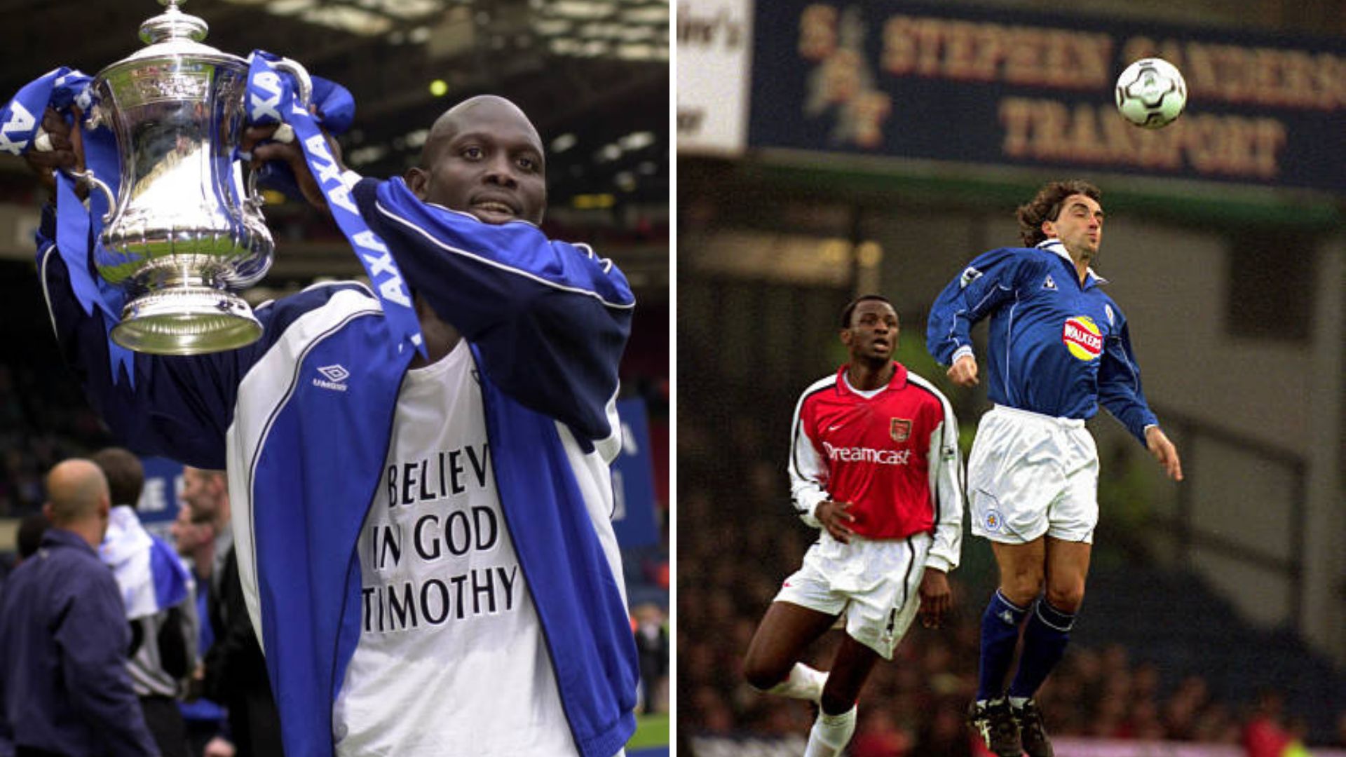 George Weah and Roberto Mancini