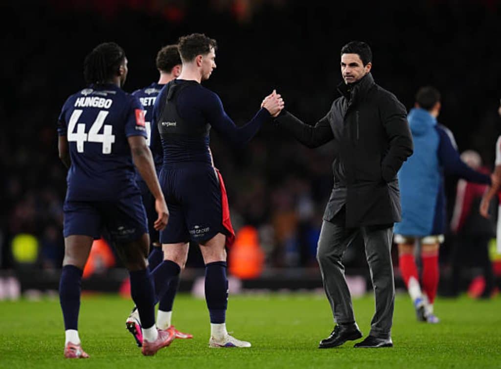 Mikel Arteta v Wigan Athletic