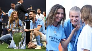 Bernardo Silva and Erling Haaland's partners