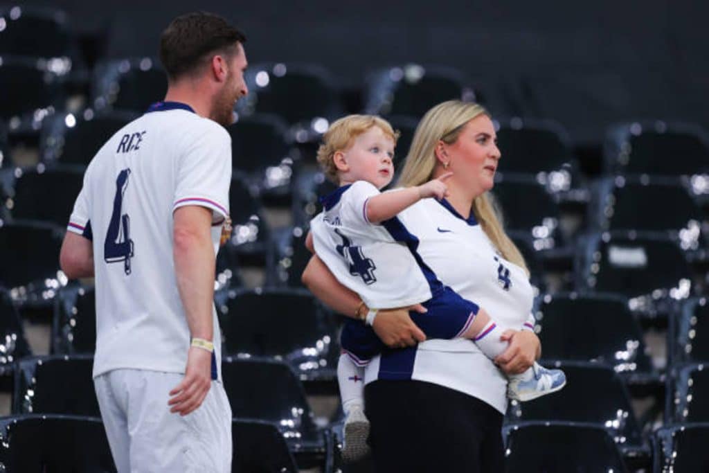 Declan Rice and Lauren Fryer