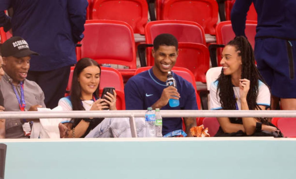 Lucia Loi and Marcus Rashford