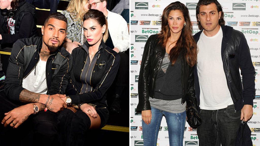 Melissa Satta with her partners