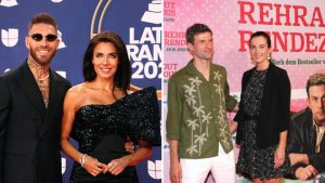 Sergio Ramos and Thomas Muller with their partners