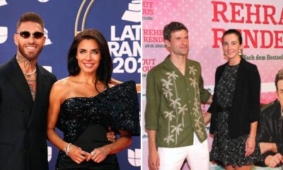 Sergio Ramos and Thomas Muller with their partners