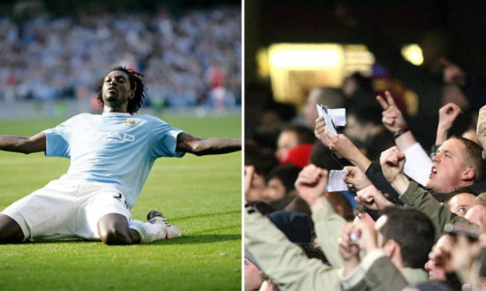 Emmanuel Adebayor and Arsenal fans