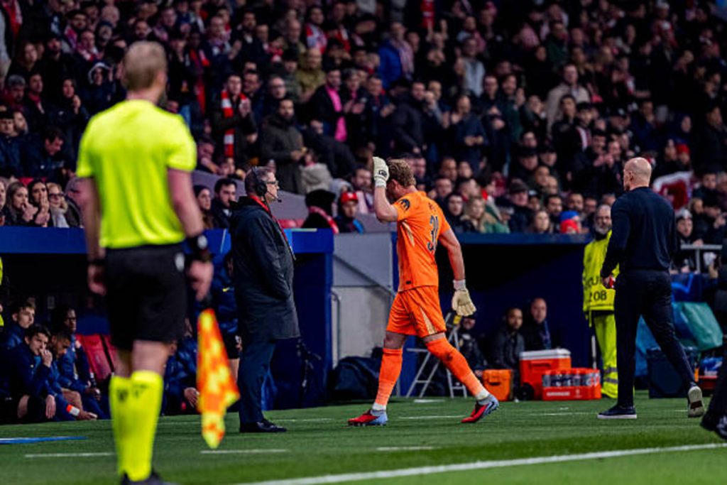 Antonin Kinsky v Atletico Madrid