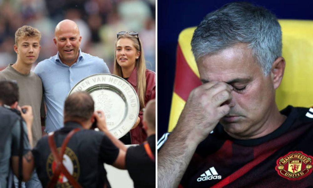 Arne Slot and Jose Mourinho