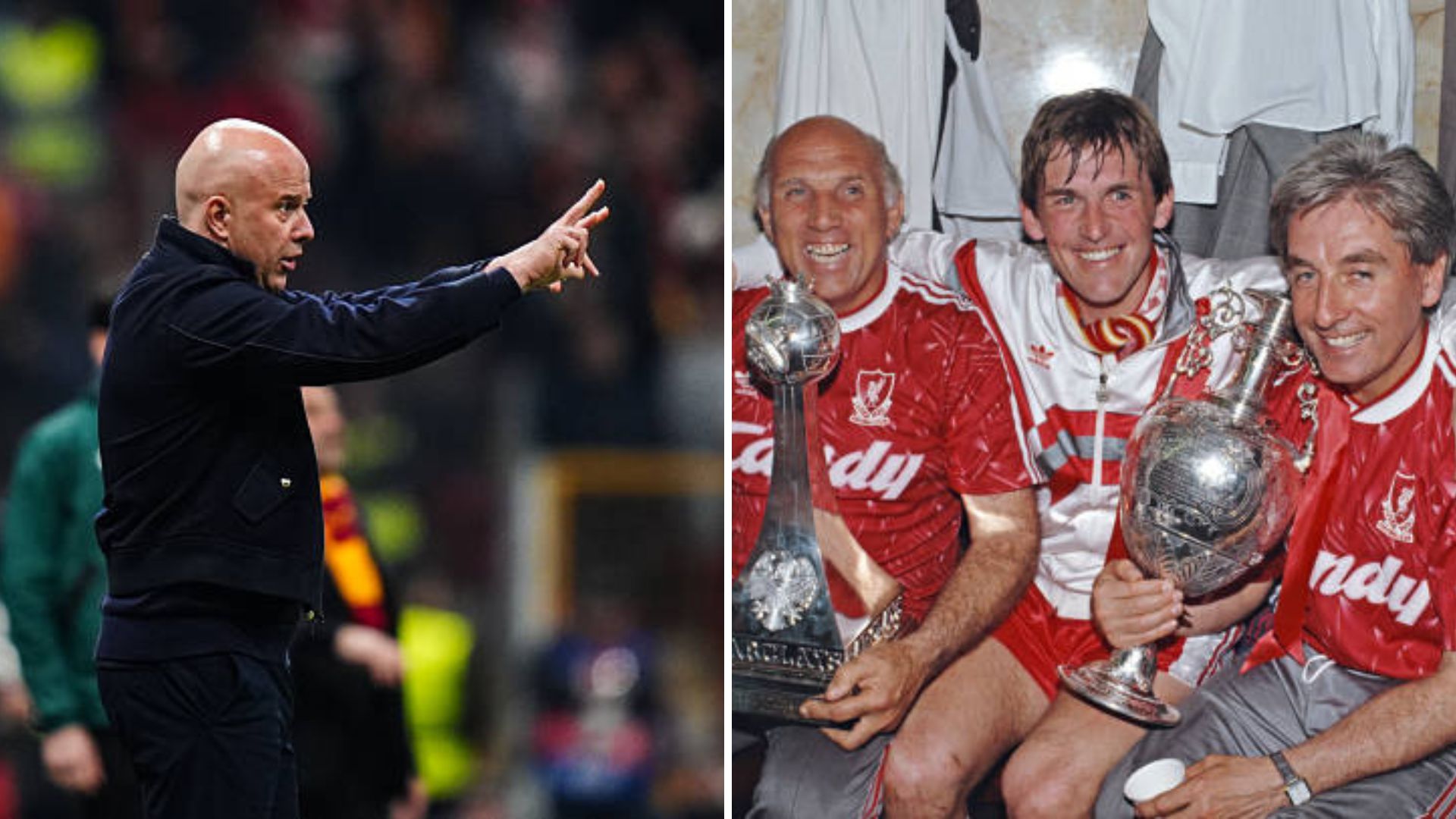 Arne Slot and Kenny Dalglish