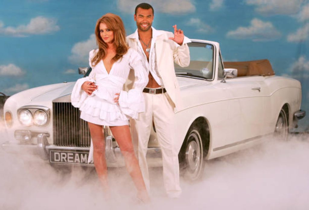 Ashley and Cheryl Cole pose for a picture