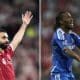 Mohamed Salah and Didier Drogba
