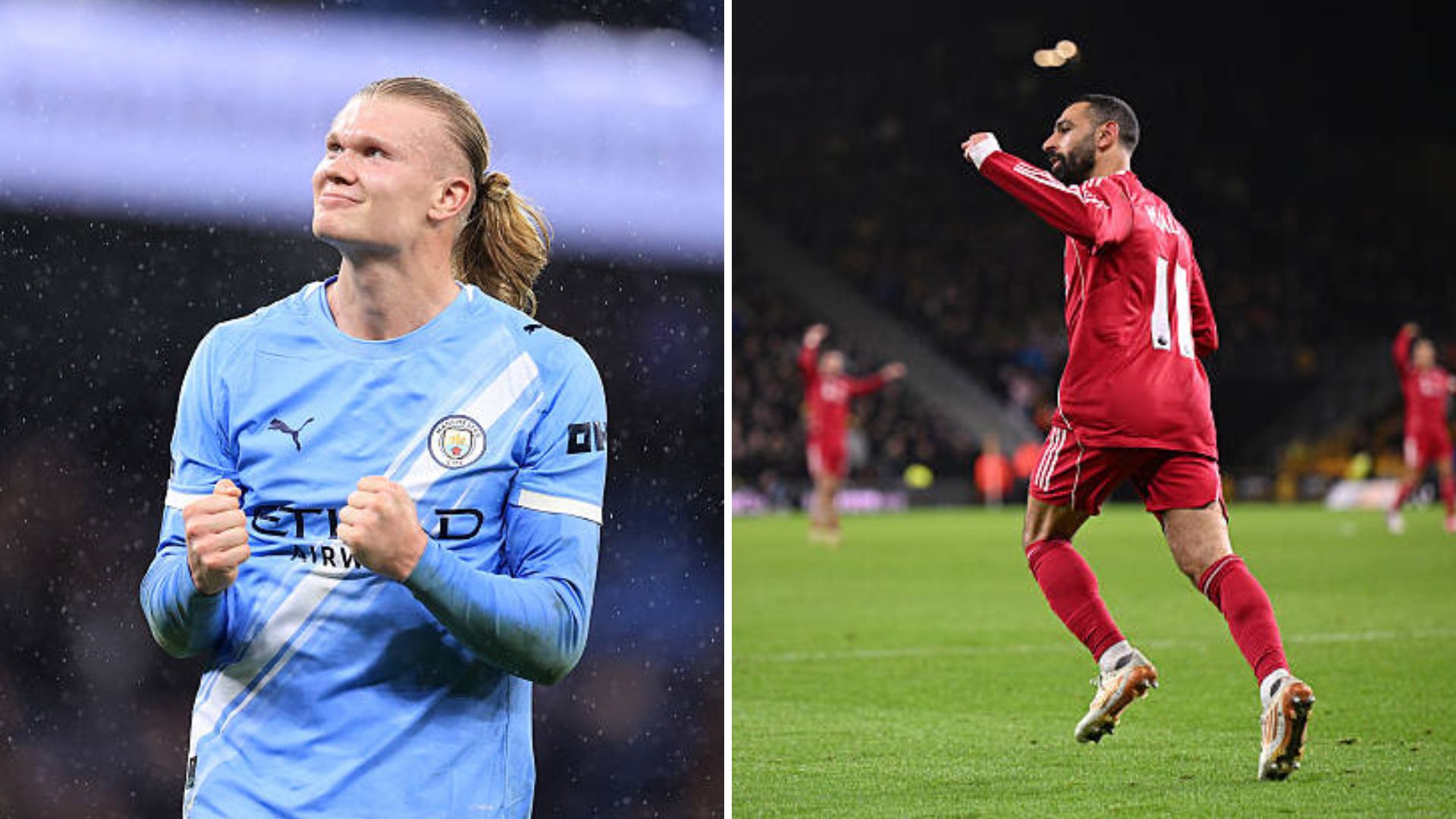 Erling Haaland and Mohamed Salah