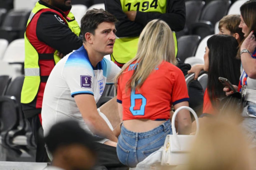 Harry Maguire with his family