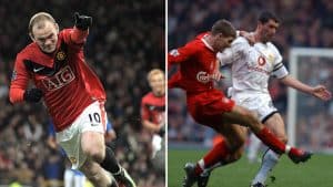 Wayne Rooney, Steven Gerrard, and Roy Keane