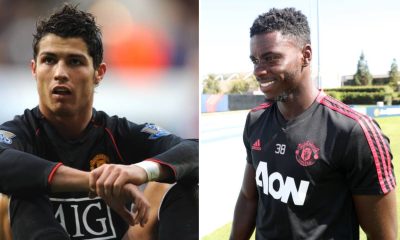 Cristiano Ronaldo and Axel Tuanzebe