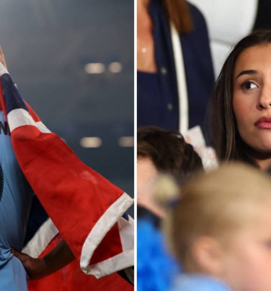 Erling Haaland and Isabel Johansen