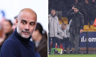 Mikel Arteta and Pep Guardiola