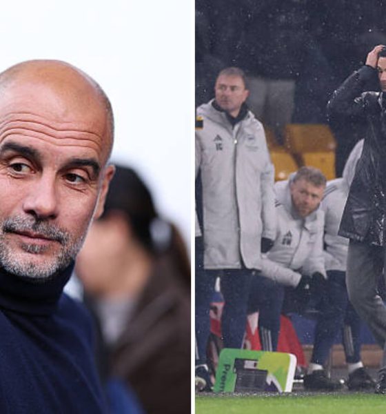 Mikel Arteta and Pep Guardiola