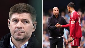 Steven Gerrard, Virgil van Dijk, and Arne Slot