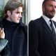 Split image featuring a young David and Victoria Beckham and the couple now.
