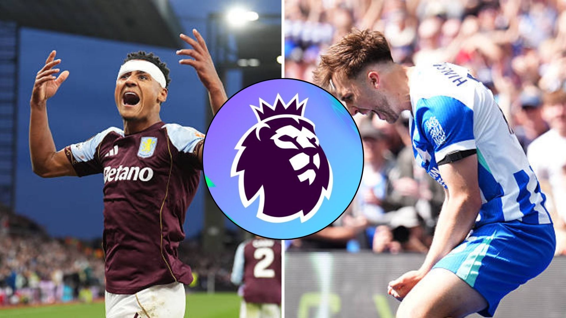 Split image featuring Ollie Watkins and Jack Hinshelwood.