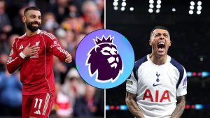 Split image featuring Pedro Porro and Mohamed Salah.
