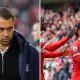 Split image featuring Southampton manager Tonda Eckert and Middlesbrough team celebrating.
