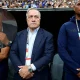 Dick Advocaat wipes away tears before Curacao vs Germany World Cup match