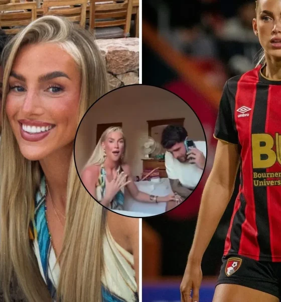 Kelci-Rose Bowers films Marcos Senesi's reaction to World Cup 2026 call