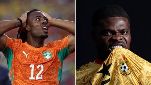 Split image featuring Elye Wahi and Thomas Partey.