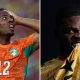 Split image featuring Elye Wahi and Thomas Partey.
