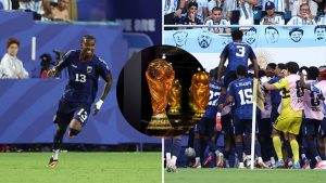 Split image featuring Cape Verde players.
