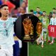 Split image featuring Cristiano Ronaldo, Luka Modric and the players tribute for Diogo Jota.