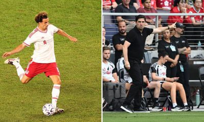 Split image featuring Curtis Jones and Andoni Iraola.