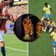 Split image featuring Erling Haaland and the Brazil national team.