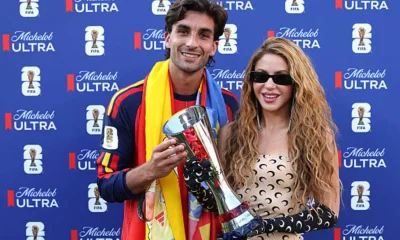 Ferran Torres presented with Man of the Match in Spain's World Cup 2026 final by Shakira after scoring the winner days after reported split from girlfriend.