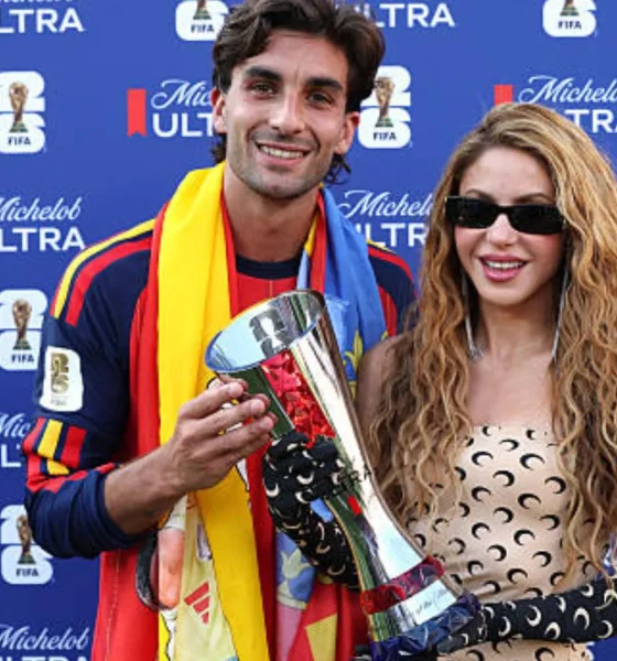 Ferran Torres presented with Man of the Match in Spain's World Cup 2026 final by Shakira after scoring the winner days after reported split from girlfriend.
