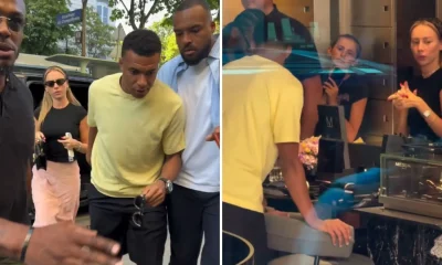 Kylian Mbappe and girlfriend Ester Exposito shopping in Paris